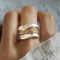 Elora Radiant Two-Tone Statement Ring