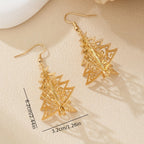 Intricate Swirl Filigree Tree Earrings