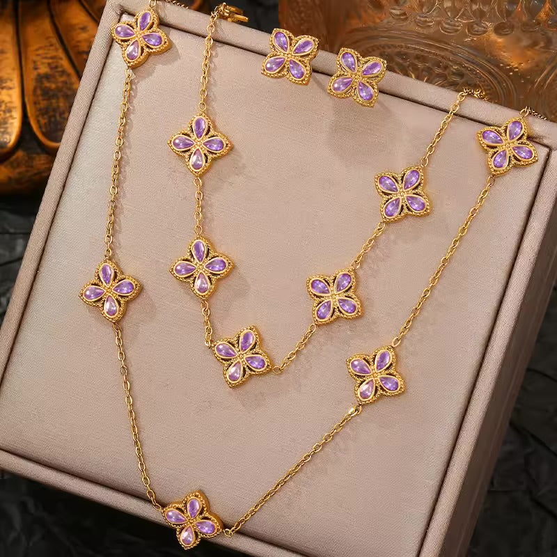 Amara Halo Jewelry Set