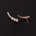 Maria Gleaming Floral Vine Earrings