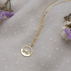 Dainty Pine Tree & Mountain Range Necklace