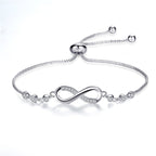 Chic Rose Gold Infinity Adjustable Bracelet