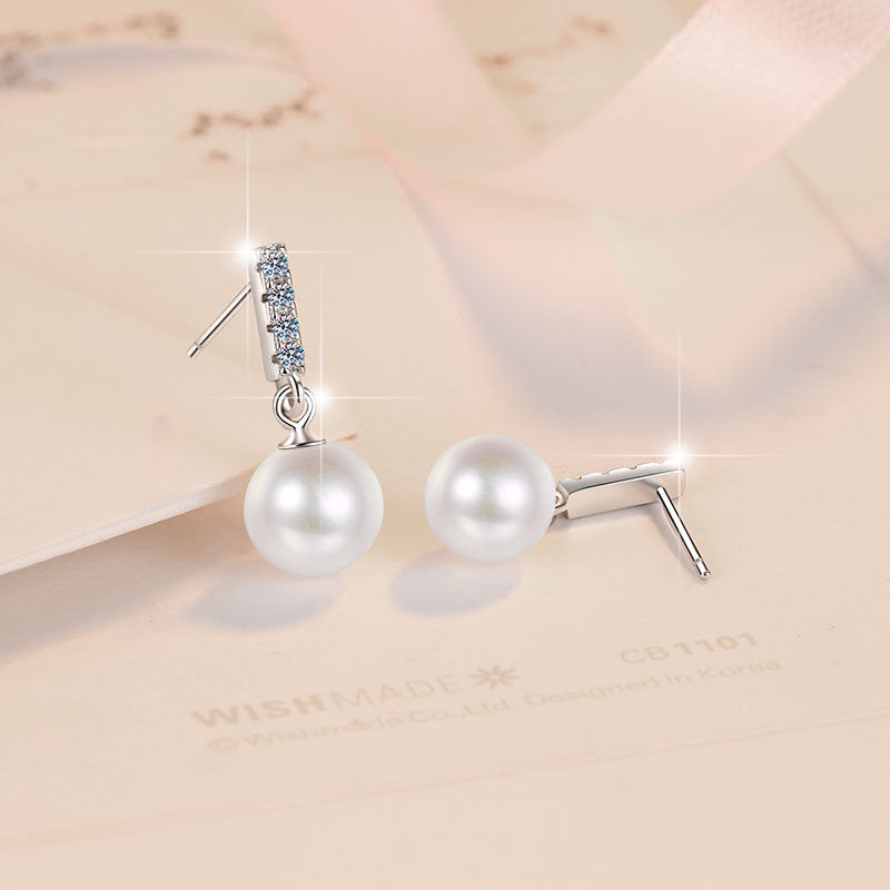 Pearl Sparkle Earrings