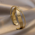 Modern Geometric Layered Bangle
