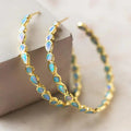 Seraphina Vintage Blue Opal Drop Earrings