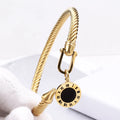 Hera Roman Numeral Cable Bangle