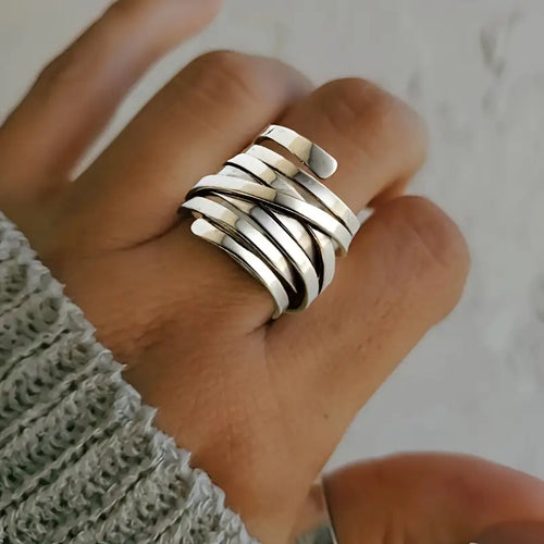 Bliss Bold Multi-Layer Spiral Ring
