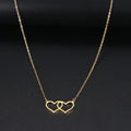Interlocking Double Heart Necklace