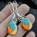 Elara Vintage-Inspired Pear Gemstone Earrings