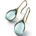 Seren Translucent Sea-Blue Drop Earrings