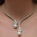 Isadora Radiant Pearl Bypass Necklace