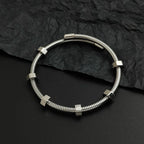 Altair Textured Spiral Wrap Bracelet