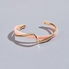 Zariah - Minimalist Undulating Open Cuff
