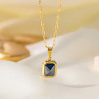 Elise - Royal Green Gemstone Necklace
