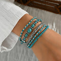 Indira Turquoise & Filigree Bracelet Set