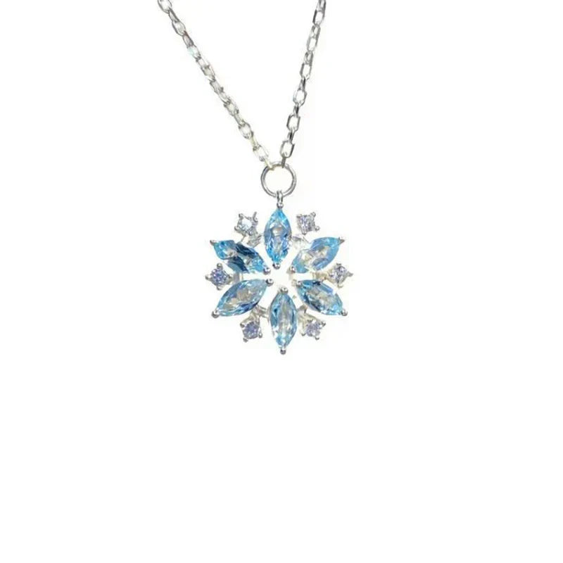 Frozen Zircon Snow Necklace