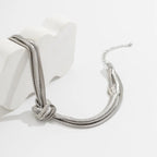 Valentina - Textured Love Knot Necklace
