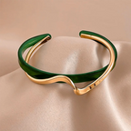 Zariah - Minimalist Undulating Open Cuff