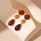 Zhyra - Liquid Metal Teardrop Earrings