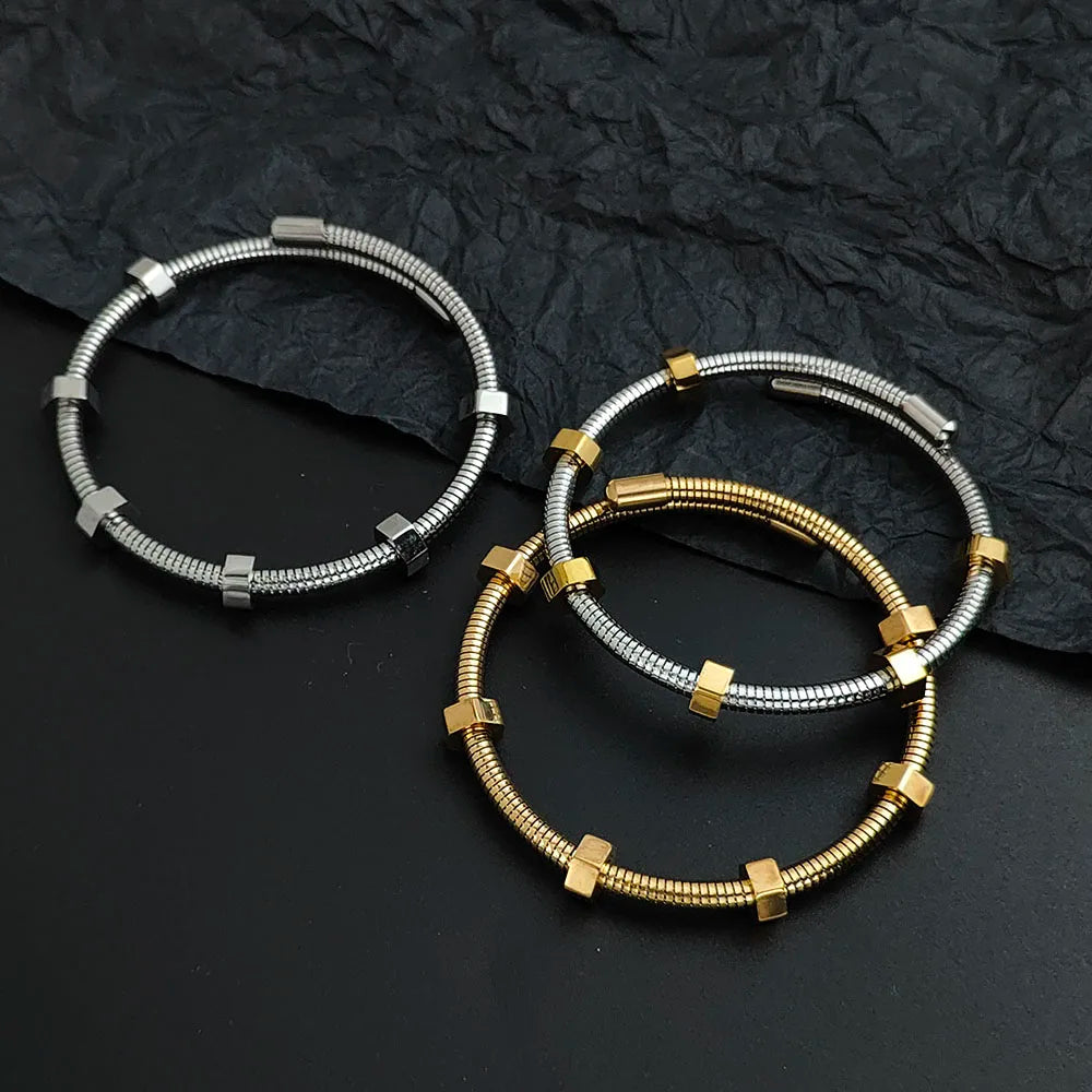 Altair Textured Spiral Wrap Bracelet