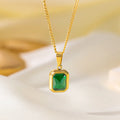Elise - Royal Green Gemstone Necklace