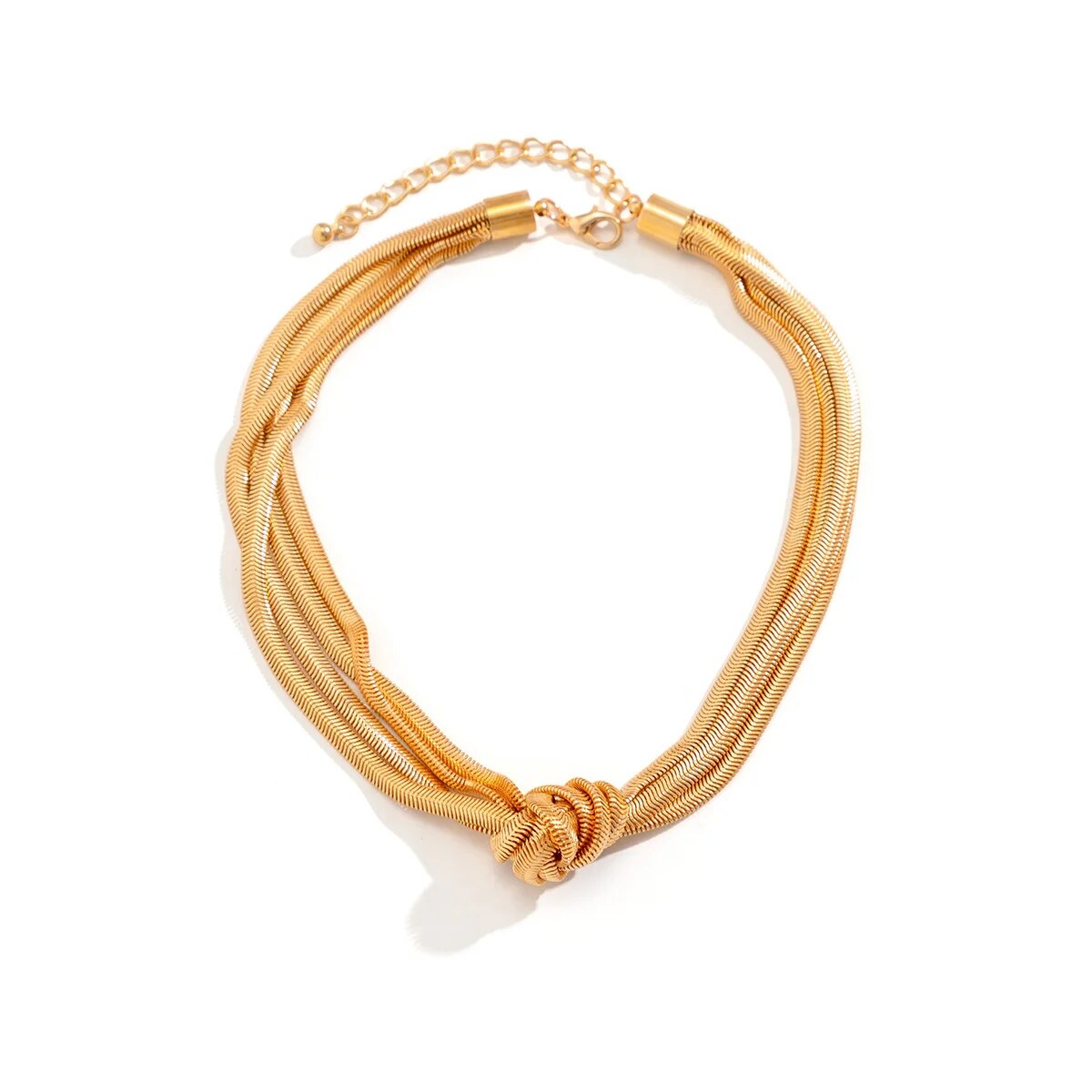 Valentina - Textured Love Knot Necklace