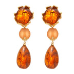Zhyra - Liquid Metal Teardrop Earrings