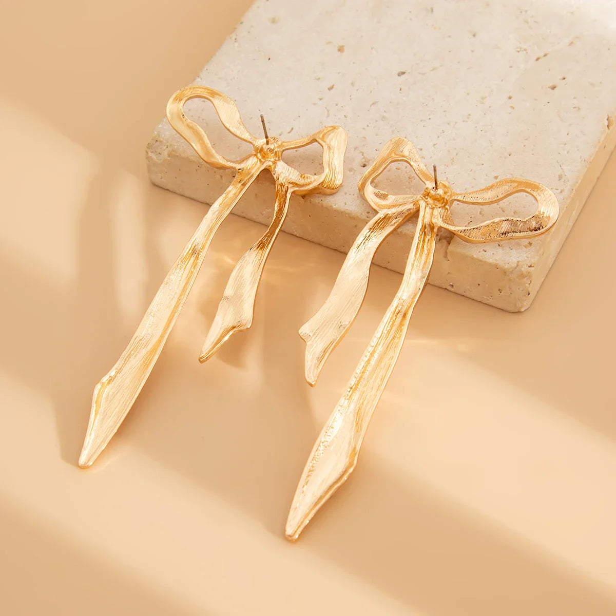 Dainty Ribbon Bow Stud Earrings