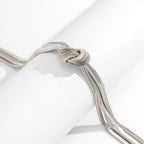 Valentina - Textured Love Knot Necklace