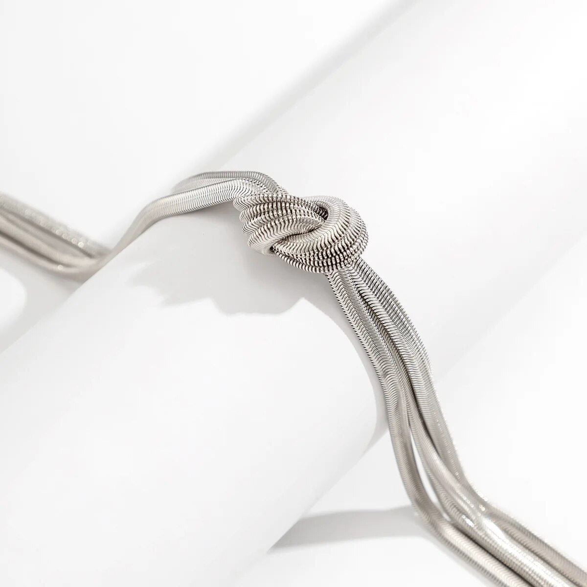 Valentina - Textured Love Knot Necklace