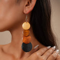 Solana Textured Organic Halo Earrings