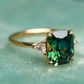 Elowen Vintage Pear-Cut Emerald Ring