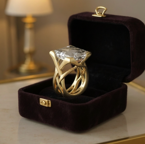Ariel - Bold Geometric Cocktail Ring