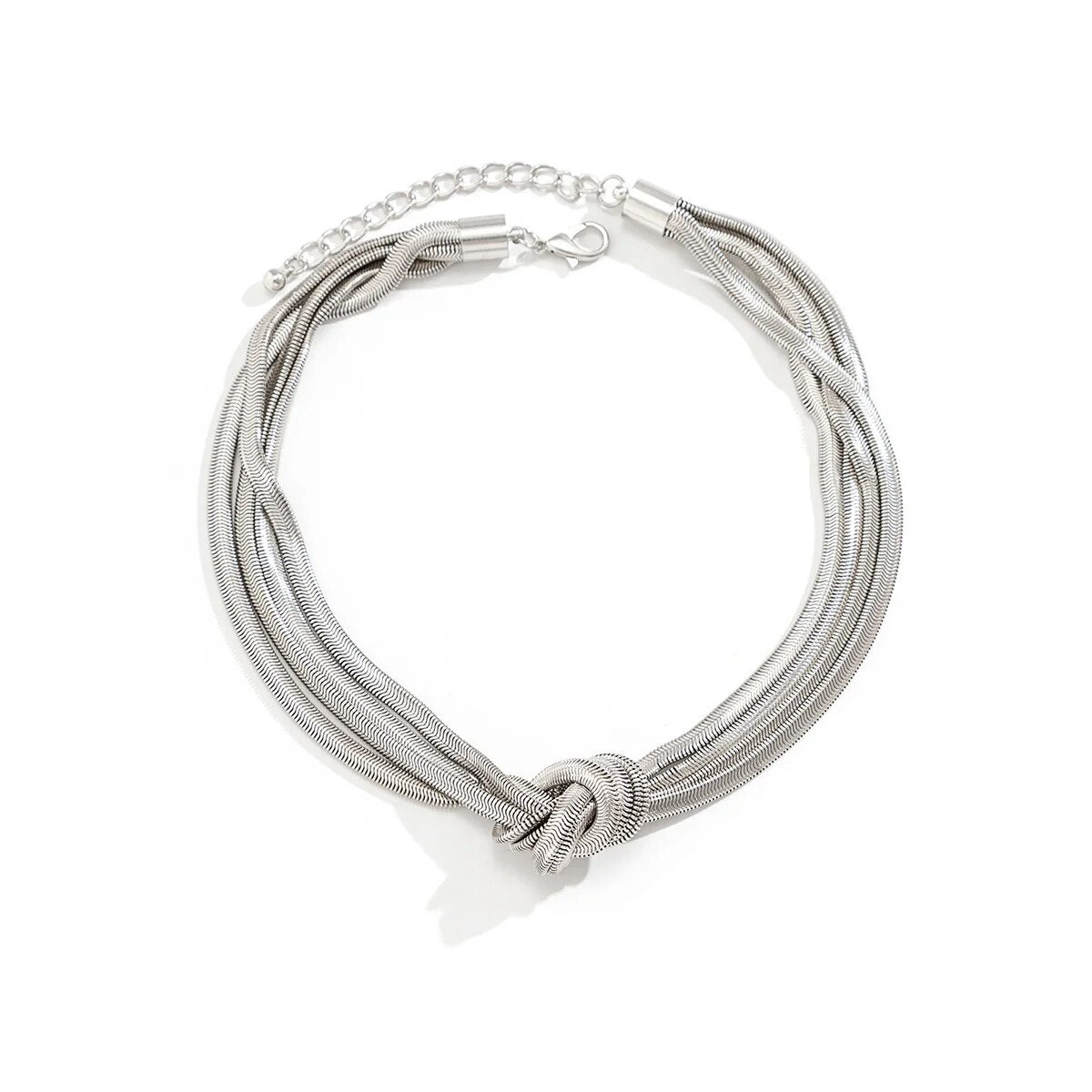 Valentina - Textured Love Knot Necklace