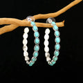 Indira Radiant Turquoise Medallion Earrings