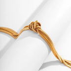 Valentina - Textured Love Knot Necklace