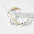 Zariah - Minimalist Undulating Open Cuff
