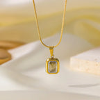 Elise - Royal Green Gemstone Necklace