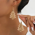Intricate Swirl Filigree Tree Earrings
