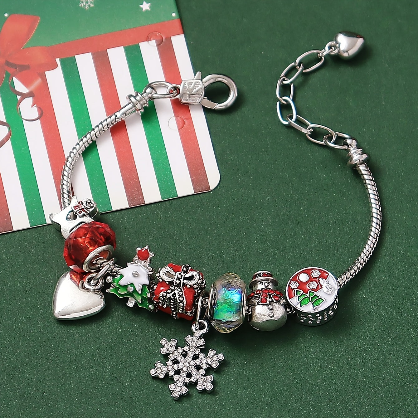 Chic Christmas Charm Bracelet