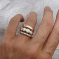 Lyra Radiant Bezel-Set Eternity Trio