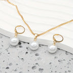Golden Grace Pearl Jewelry Set