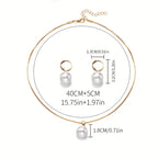 Golden Grace Pearl Jewelry Set