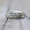 Boho-Chic Multi-Stone Layering Rings