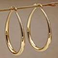 Sleek Mirror-Finish Tapered Earrings