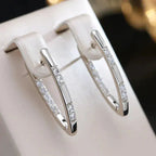 Elara Radiant V-Shaped Crystal Earrings