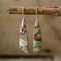 Vintage Natural Stone Drop Earrings