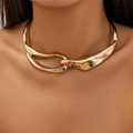 Bold Interlocking Loop Statement Necklace