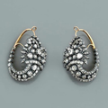 Vintage Teardrop Floral Earrings