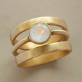 Diana Triple-Band Moonstone Ring